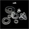100 pezzi di plastica morbida in plastica dura in PVC trasparente rondella piatta,soft,M3x6x1mm