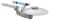 BlueBrixx Pro - Star Trek USS Enterprise NCC-1701-A - Mini Sci-Fi Raumschiff-Modellbausatz für Erwachsene und Kinder, 106 Teile, Offizielle Lizenz, 104562