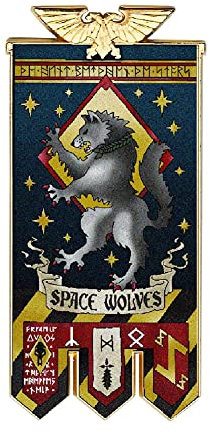 Starforged Space Marines Chapter Banner Collection Kühlschrankmagnet Warhammer 40K Space Wölfe