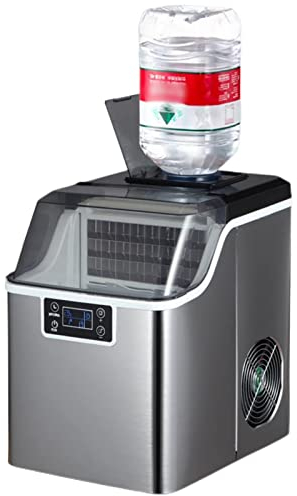 Nugget Ice Maker Countertop, Countertop Ice Maker Machine, Pebble Ice Maker Machine with Self-Cleaning, 33Lbs of Ice Per Day, Pellet Ice Maker for Home/Office/Bar/Party, 2 Ways Water Refill
