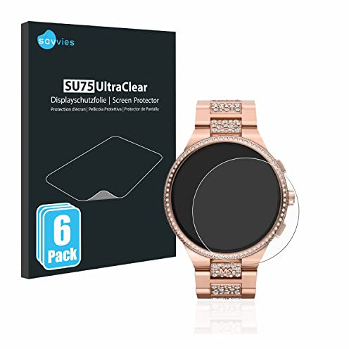 savvies Protection Ecran pour Michael Kors Camille Gen 6 MKT5147 (6 Pièces) - Film Protection Ultra Clair
