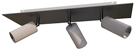 Tivendis Betoniq XXL Deckenleuchte Donoma - 3-flammige Betonoptik Lampe mit 3 verstellbaren Gelenkarmen - Moderne Deckenlampe im Industrie-Design