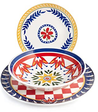 H&h servizio tavola 18 pezzi dolce vita in stoneware
