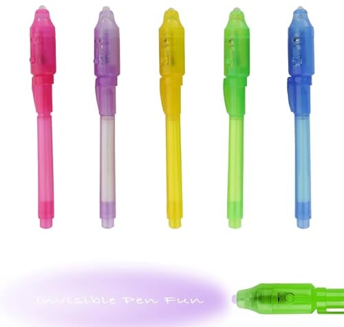 Cutiolly Geheimstift,Zauberstifte,UV Geheimstift,Zauberstifte Kinder,Unsichtbarer Stift,für Kinder Kindergeburtstag Gastgeschenke