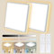 HABOWN LED Deckenleuchte Flach Dimmbar mit Fernbedienung, 24W 3200LM, 3000-6500K Ultra Dünn Deckenlampe Backlighteffekt Decke Lampe für Wohnzimmer Schlafzimmer Küche Balkon, Quadratish, Weiß, 2 stücke