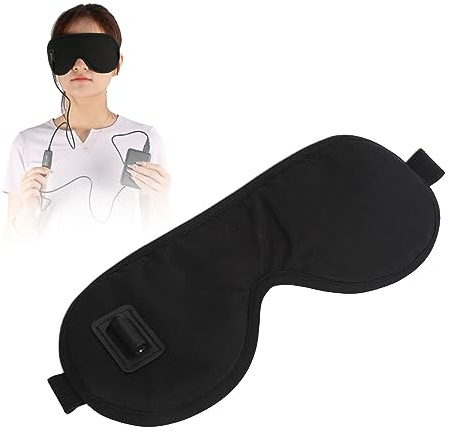 Maschera Per Gli Occhi Riscaldata, Cuscino Riscaldante Per Compressione Oculare Elettrica USB, 3 Modalità di Temperatura Riscaldamento Rapido Cuscino Riscaldante Per Occhi a Tensione Sicura Alimentato