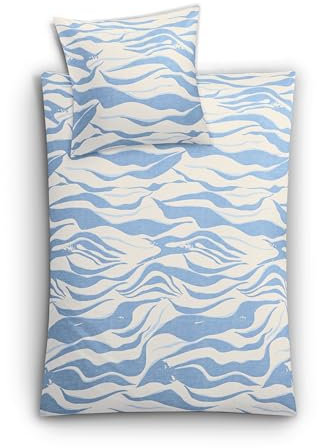 Bettwäsche Satin, Onda Mare, 1-155x220 /1-80x 80