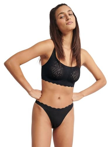 Sloggi Damen Sloggi Zero Feel Bliss String, Black, XS