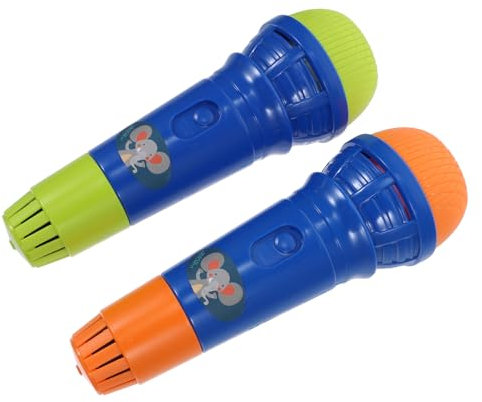 SAFIGLE Babyspielzeug Mikrofone 2 Stück Kindermusikspielzeug Simulation Mikrofon Spielzeug Spielzeug Pädagogische Musikinstrumente Für Kinder Zufällige Farbe