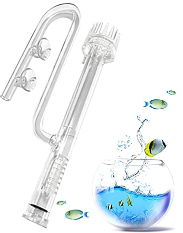 Xigner Skimmer pour surface d'aquarium - Tuyau de filtre pour surface d'eau - Entrée réglable - Pour réservoir planté d'aquarium - 16 mm - Taille 100-120 cm
