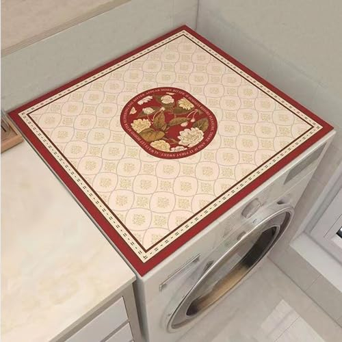 alfombra para lavadora ，Tapete de Goma ，cubre lavadora ，funda universal para lavadora ，duradera ，Fácil de limpiar ，no se encoge， permeable al aire ，Aplicable a Lavadora o Secadora Cuarto de Lavado