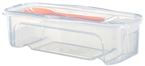 Pasta Cuisailleur micro-ondes Cuiseur à pâtes avec passoire 1,3 L Cuisailleur de pâtes avec couvercle & Forks résistants à la chaleur Transparent Spaghetti Nouilles micro-ondes de cuisine accessoir