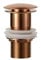 Bonde De Lavabo Bouchon de vidange Pop-Up for lavabo de salle de bains, or Rose brossé, accessoires de robinetterie de salle de bains (Color : Rose gold no hole)