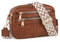 TAN.TOMI Crossbody-Taschen für Damen, 6 Taschen, Geldbörsen für Damen, veganes Leder, Schultertasche, Handtaschen für Damen, Reisen, Einkaufen, Braun