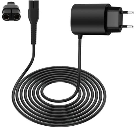 12V 0.4A Ladekabel für Braun Rasierer Series 9 8 7 6 5 3 1 und Epilator Silk-Epil 9, 5, 7, Ladekabel für Braun Rasierer Ladeger, Braun Epilierer Ladekabel, Ersatz Netzteil für Braun Trimmer Charger