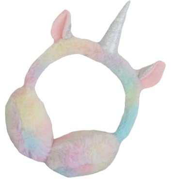 WRITWAA Cache-oreilles Peluche Licorne Hiver Couvre-oreilles Chauds Motif Licorne
