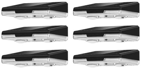 ZWOOS Luces Solares Led Exterior Jardin, Luces Solares Exterior con 3 Modos de Luz, IP44 a Prueba de Agua, Luz Solar Jardin para Valla, Escalera, Jardín, Terraza, 6 Piezas