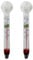Qidures 2pcs Aquariumthermometer, Schwimmender Wassertemperaturmonitor, Glas Thermometer, Präzisions Thermometer Für Aquarien, Reptilienbehälter