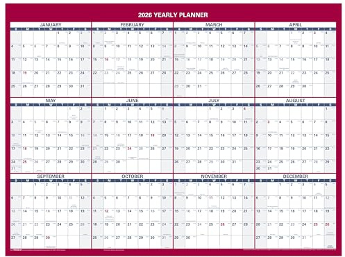AT-A-GLANCE 2026 radierbarer Kalender, trocken abwischbarer Wandplaner, 30,5 x 40,6 cm, klein, vertikal, horizontal, wendbar, kompakt (PM330B2826)