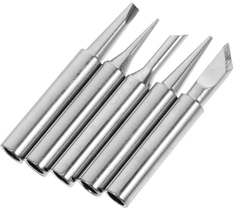 iplusmile 5pezzi Punte Di Saldatura in Rame Di Ricambio Per Saldatore Punte Di Saldatura Per Stazione Di Accessori Per Attrezzature Di