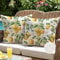 ViaElayu Outdoor Kissenbezug 40x40 cm Gelb Zitronen Kissenhüllen Outdoor Kissen Wetterfest Sofakissen Dekokissen Gartenkissen Couchkissen Frühling Sommer Deko für Wohnzimmer Bank Terrasse 2er Set