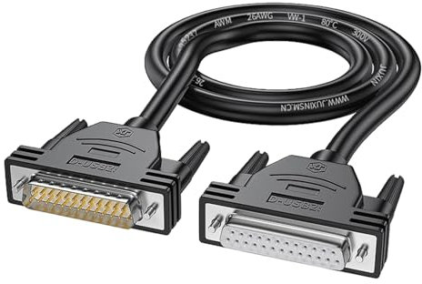 CeaBulo 26AWG DB25 Verlängerungskabel 25Pin D Sub DB25 Datendraht Männliche Weibliche Steckverbinder Nordlinie 50 Cm-10m