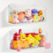 Bath Toy Storage Adhesive Shower Caddy for Baby Bath Toys Bathtub Toy Storage Holder Organiser Large Capacity Acrylic Shower Shelves for Bathroom Accessories, 2 Pack