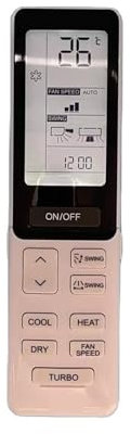 1 pz for Flexis AS25S2SF1FA-CW AS35S2SF1FA-CW AS50S2SF1FA-CW AS35S2SF1FA-BD Telecomando for condizionatore d'aria con pompa di calore
