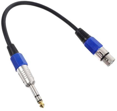 LAPYAPPE 2pièces Adaptateur XLR vers Jack Mâle Câble Adaptateur Audio pour Microphone Console Mixage