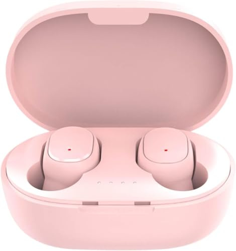 Opemg Cuffie Bluetooth senza fili, design in-ear, colore rosa, auricolari in-ear, qualità del suono Fi, CVC6.0 con cancellazione del rumore, per lavoro, sport, viaggi