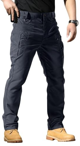 Chanpning Pantalon Tactique Homme Cargo Treillis Militaire Randonnée Chasse Pantalon de Travail Cargo Homme Tactique Combat Multi-Poches Extensible Stretch Séchage Rapide Vetement de Travail