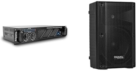 IBIZA AMP800-MKII Bundle - 2x600W Verstärker + XTK10-MKII 10-Zoll SONO Lautsprecher