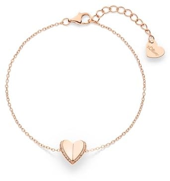 s.Oliver Damen Schmuck – Herz Halsketten, Armbänder, Ohrstecker & Creolen aus 925 Silber mit Steinen & feinen Details – Elegant & Zeitlos – Perfekte Geschenkidee