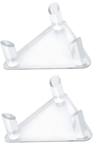 MAGICLULU 2 Stück Acryl Ball Präsentationsständer für Rugby und Basketballbälle Transparenter Ballhalter für Aufbewahrung und Display Platzsparende Kugelstütze für Sportbälle