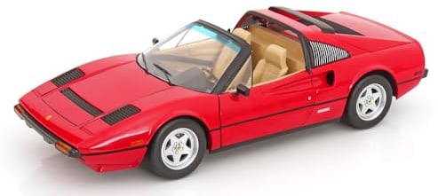 KK Scale KKDC120271 - Ferrar. 308 GTS Quattrovalvole 1982 US Version Red from The TV Series Magnum - echelle 1/12 - Voiture Miniature