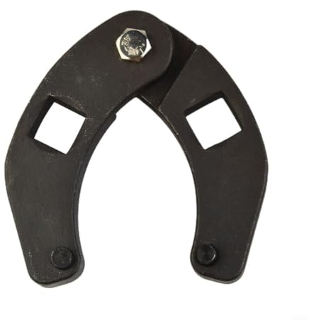 SageFurned Einstellbarer Gland Nut Wrench für Hydraulikzylinder, Stahl Reparaturwerkzeug für 1-3-3/4 Muttern, 1/2 Knarre