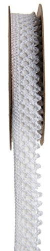 Ruban de dentelle auto-adhésif Blanc 15 mm x 3 m