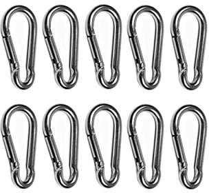 wellenshop 10 x Karabiner Haken 3 x 30 mm Edelstahl