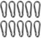 wellenshop 10 x Karabiner Haken 3 x 30 mm Edelstahl