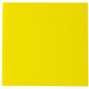 Sovie HORECA Linclass® Airlaid Tischdecke 80x80 cm, Mitteldecke stoffähnlich, praktisches Einmal-Tischtuch, edle Tischdeko, 20 Stück,| Gelb