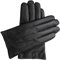 Downholme Touchscreen-Lederhandschuhe mit Innenfutter aus Kaschmir für Herren (Schwarz, M)