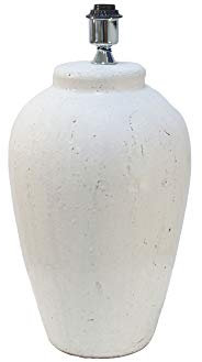 Light & Living Lampenfuss Ø30x55 cm VESUVIUS small weiss für E27 Leuchtmittel für Wohnzimmer Esszimmer Schlafzimmer usw.
