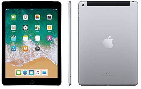 Apple iPad 9.7 (5. Gen) 128GB Wi-Fi + Cellular - Space Grau - Entriegelte (Generalüberholt)