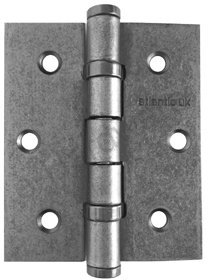 Ball Bearing Hinge 76mm x 64mm - Distressed Silver