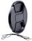 82mm Center Pinch Snap-on Front Lens Cap Suitable for Nikon/for sony/for Canon/for Pentax/for Samsung Camera,With Anti-lost Rope