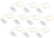Ideen mit Herz LED-Draht-Licherketten, warmweiß, 20 LEDs, 1m lang, inkl. Timer, 10 Stück