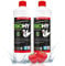BiOHY WC Cygne (2 x 1l Bouteille) | gel puissant et brillant pour une propreté hygiénique jusqu'au bord | prévient le calcaire et le tartre de l'urine (WC-Schwan)