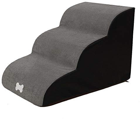 Escalier pour chien - Rampe pour animal domestique - 3 marches - Escalier pour animaux domestiques - Rampe pour chien ou chat