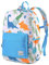 VASCHY Kinderrucksack Jungen, Niedlich Wasserabweisend Vorschule Kinder Rucksack Mädchen Kindergartenrucksack Schulrucksack Kleinkind mit Brustschnalle Hellblau Dinosaurier