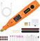 GOXAWEE 3.7 V Outil Rotatif Multifonction Sans Fil Avec 104 Accessoires, 5-Vitesses 18000tr/min Max, Kit Mini Ponceuse Electrique pour gravure, découpe, perçage, polissage, nettoyage, bricolag